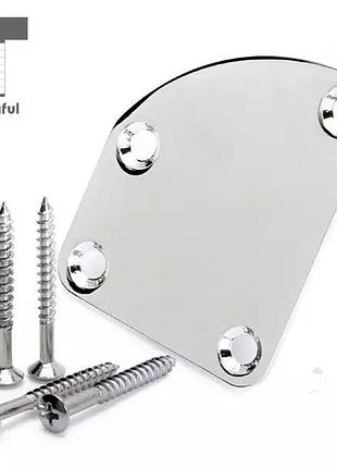 Крепление для грифа некплейт neckplate электрогитары бас-гитары fender stratocaster telecaster jaguar deluxe