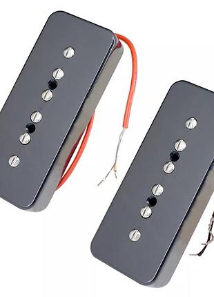Пара черных синглов p 90 датчики alnico для электрогитары fender gibson cort ibanes shur ltd esp