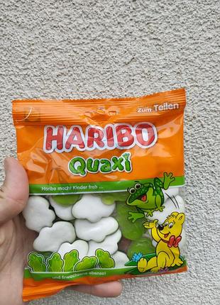 Жевательные конфеты haribo quaxi 175 г – фруктовое желе персик маракуйя, маршмеллоу, без красителей