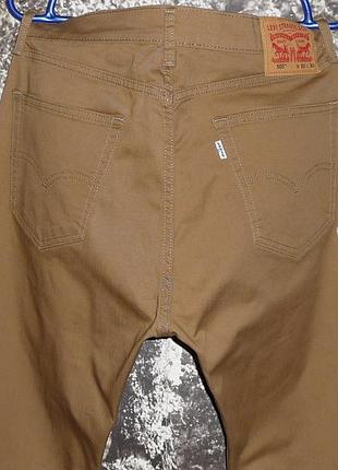 Горчичные оригинальные облегчённые джинсы "levis 505" regular fit w33-34 l30 пояс-87см. новые!