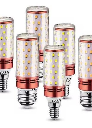 Світлодіодна led-лампа 15w ватів на 220v вольтів e27 жовтий