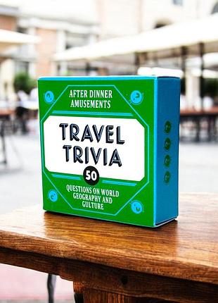 Настільна гра англійською мовою travel trivia для всієї родини карткова гра сімейна загадки головоломки