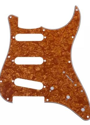 Пикгард для электрогитары sss fender stratocaster st china оранж перламутр
