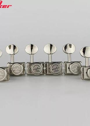 Кілки machine heads guyker 6r vintage nickel локові для гітари електрогітари stratocaster telecaster