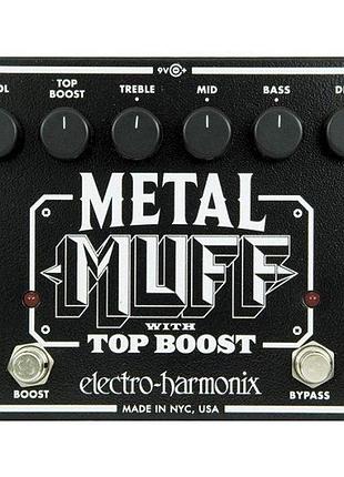Гітарна педаль ефектів дисторшин electro-harmonix metal muff для електрогітарі електрогітари