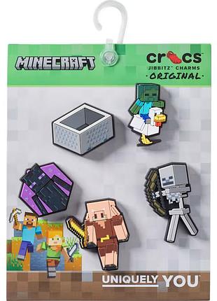 Набір джибітсів crocs jibbitz minecraft, 100% оригінал