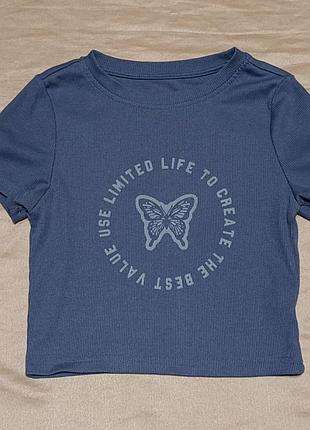 Топ футболка с принтом butterfly 🦋