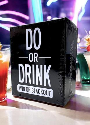 Настольные игры алкогольные do or drink black на английском языке для взрослых english games