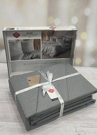 Постельное белье ранфорс жаккард cotton box евро размер gri