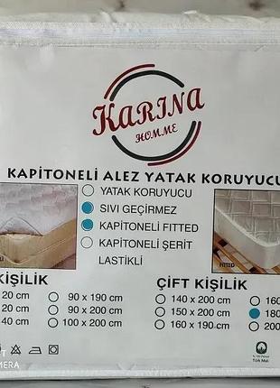 Защитный водонепроницаемый наматрасник karina home 100 на 200 см турция