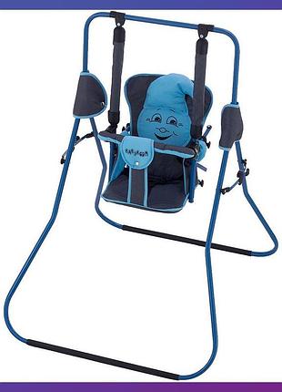Дитяча гойдалка підлогова babyroom casper гойдалка для дитини в будинок синій
