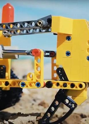 Конструктор блоки bulldozer engineering truck 3