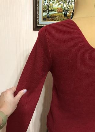 Стильный свитер на запах6 фото