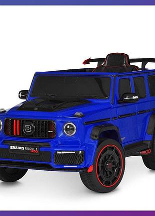 Дитячий електромобіль на акумуляторі джип mercedes brabus m 6257 на радіокеруванні для дітей 3-8 років синій