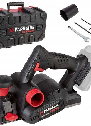 Аккумуляторный рубанок parkside performance ppha 20-li b2 в кейсе