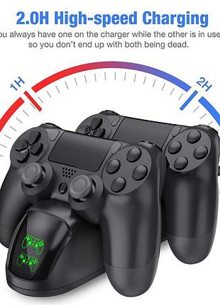 Зарядная док-станция для джойстиков ps4, для джойстиков dualshock 4