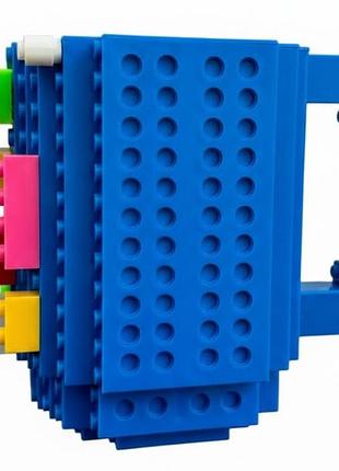 Кухоль build-on brick mug 350 мл конструктор для напоїв, незвичайний подарунок блакитний