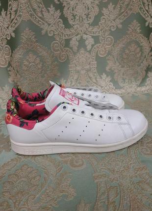 Кроссовки adidas stan smith натур кожа оригинал 39.5 разм 25.7 cm8 фото