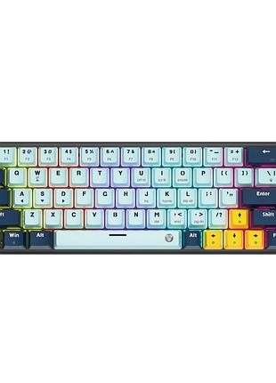 Игровая механическая клавиатура fantech atom63 mk874v2 mizu red switch для пк, компактная, 63 клавиши, rgb-подсветка