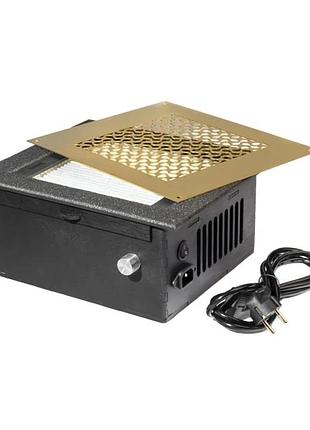Маникюрная врезная вытяжка-пылесос mirateli sv 500 black (решетка gold) с хепа фильтром