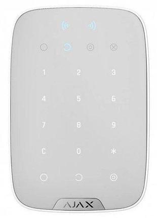 Бездротова клавіатура ajax keypad plus white