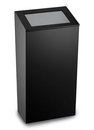 Мусорная урна 38 л сатиновая нержавейка aisi 304 black