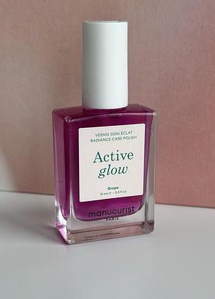 Manucurist active glow лак с эффектом сияния ягодный уходовыйinglot kiko