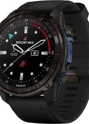 Дайвинг компьютер garmin descent mk3i, 43mm, crbn gry dlc ti/blk, dive computer, gps