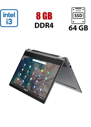 Ноутбук lenovo ideapad flex 5 chromebook 13iml05 / 13.3" (1920x1080) ips touch / intel core i3-10110u (2 (4) ядра по 2.1 - 4.1