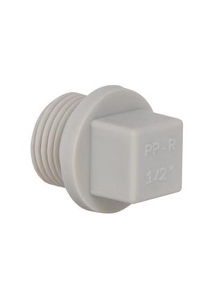 Заглушка ppr thermo alliance з різзю 20х1/2" нр
