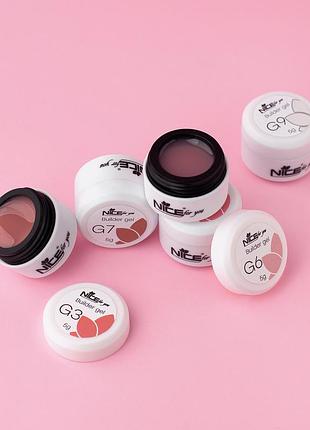 Набір гелів для нарощування nice for you mini set