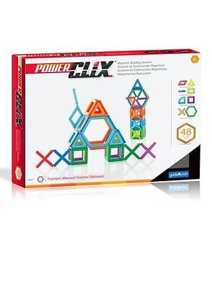 Guidecraft магнитный конструктор guidecraft powerclix frames, 48 деталей (g9200) 10