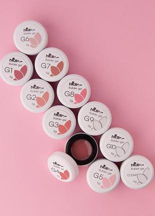 Набір гелів для нарощування nice for you maxi set