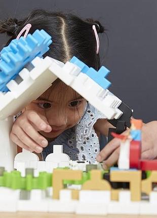 Guidecraft конструктор guidecraft io blocks tabletop system с дополненной 3d реальностью, 118 деталей (g9640) 8