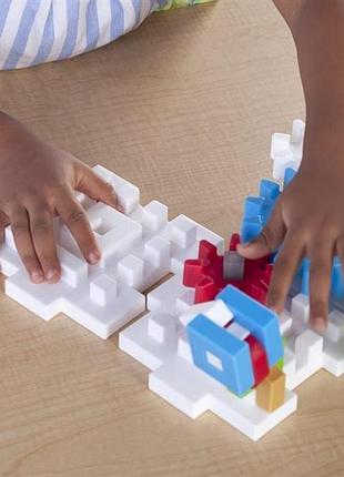 Guidecraft конструктор guidecraft io blocks tabletop system с дополненной 3d реальностью, 118 деталей (g9640) 9