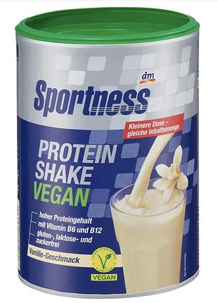Веганский протеиновый напиток sportness vegan vanilla protein powder 300 г