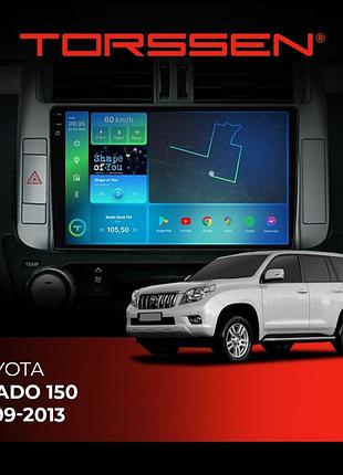 Torssen штатна магнітола torssen 2k toyota prado 150 09-13 f9432 4g carplay dsp із крутилкою