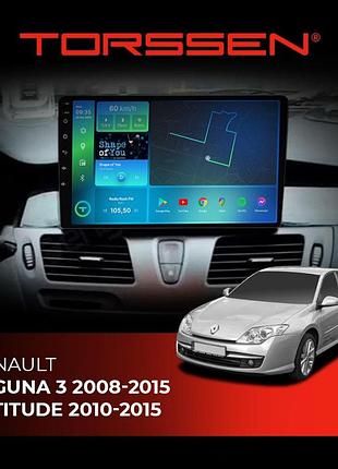 Torssen штатна магнітола torssen renault laguna 3 08-15 latitude 10-15 fl10 4+64gb 4g carplay dsp