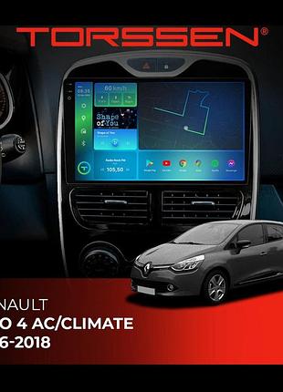 Torssen штатна магнітола torssen 2k renault clio 4 ac/climate 16-18 f9432 4g carplay dsp