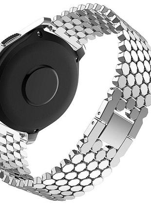 Ремінець металевий honey silver 22 мм