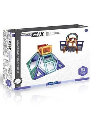 Guidecraft магнитный конструктор guidecraft powerclix explorer series архитектура, 52 детали (g9472) 7