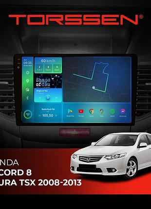 Torssen штатна магнітола torssen 2k honda accord 8/acura tsx 08-13 f9432 4g carplay dsp