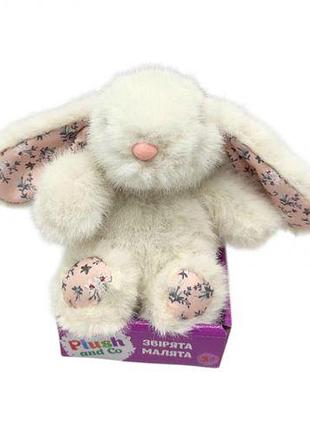Мягкая игрушка plush and co зайчик (вид 1) 16 см с ушками