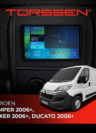 Torssen штатна магнітола torssen 2k citroen jumper 06+, peugeot boxer 06+, fiat ducato 06+ f9432 4g carplay dsp