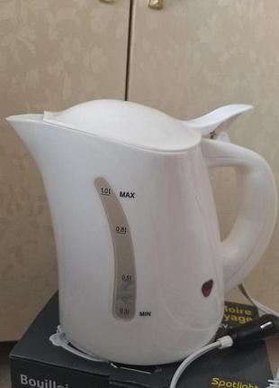 Автомобильный чайник на 12 вольт. 1л. 150w спиральный