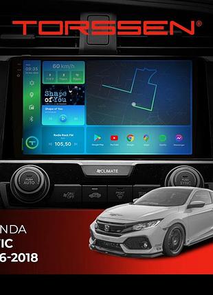 Torssen штатна магнітола torssen 2k honda civic 16-18 f9432 4g carplay dsp
