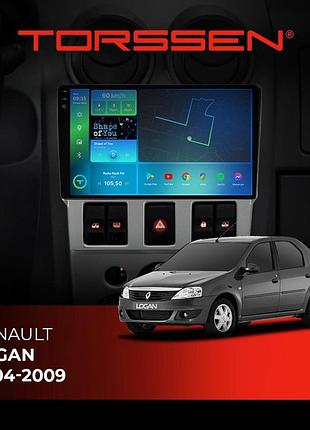 Torssen штатна магнітола torssen 2k renault logan 2004-2009 f9432 4g carplay dsp