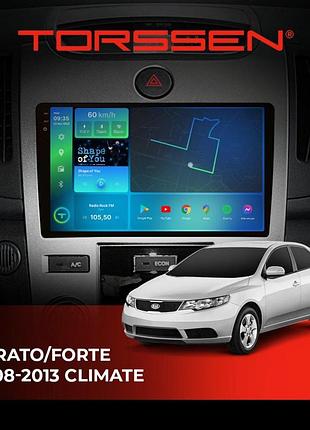 Torssen штатна магнітола torssen 2k kia cerato/forte 08-13 f9432 4g carplay dsp climate