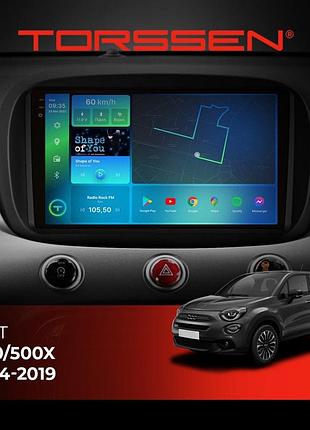 Torssen штатна магнітола torssen 2k fiat 500/500x 14-19 f9432 4g carplay dsp