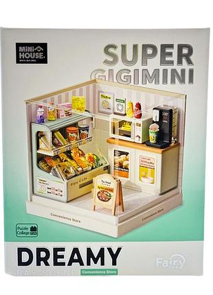 Конструктор-румбокс цілодобовий магазин mini house 8033-mh серії "інтер'єр міні"